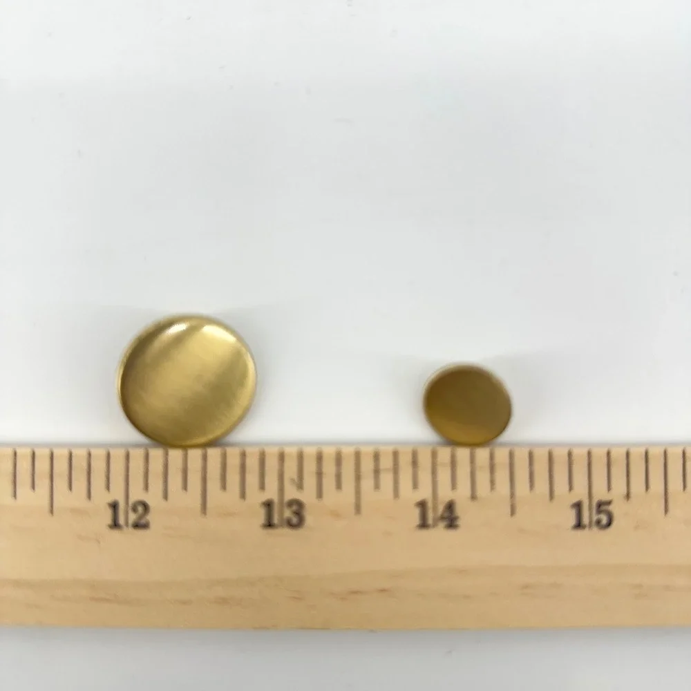 Blazer Buttons Replacement Set Unisex Gold Tone 2‎ Front 6 Sleeve